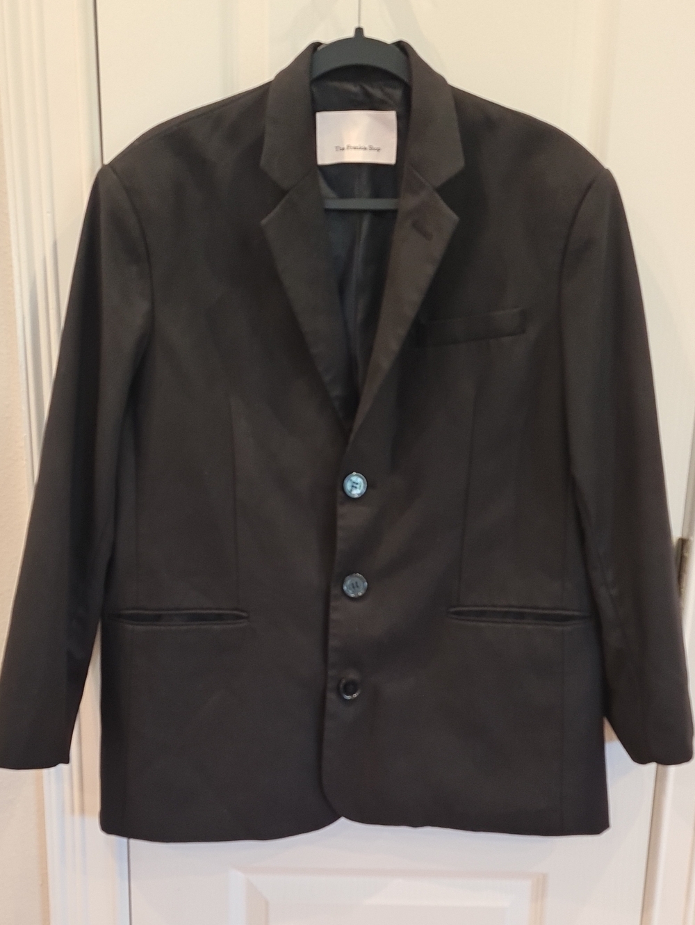 The Frankie Shop - Oversized Black Single-Breasted Blazer